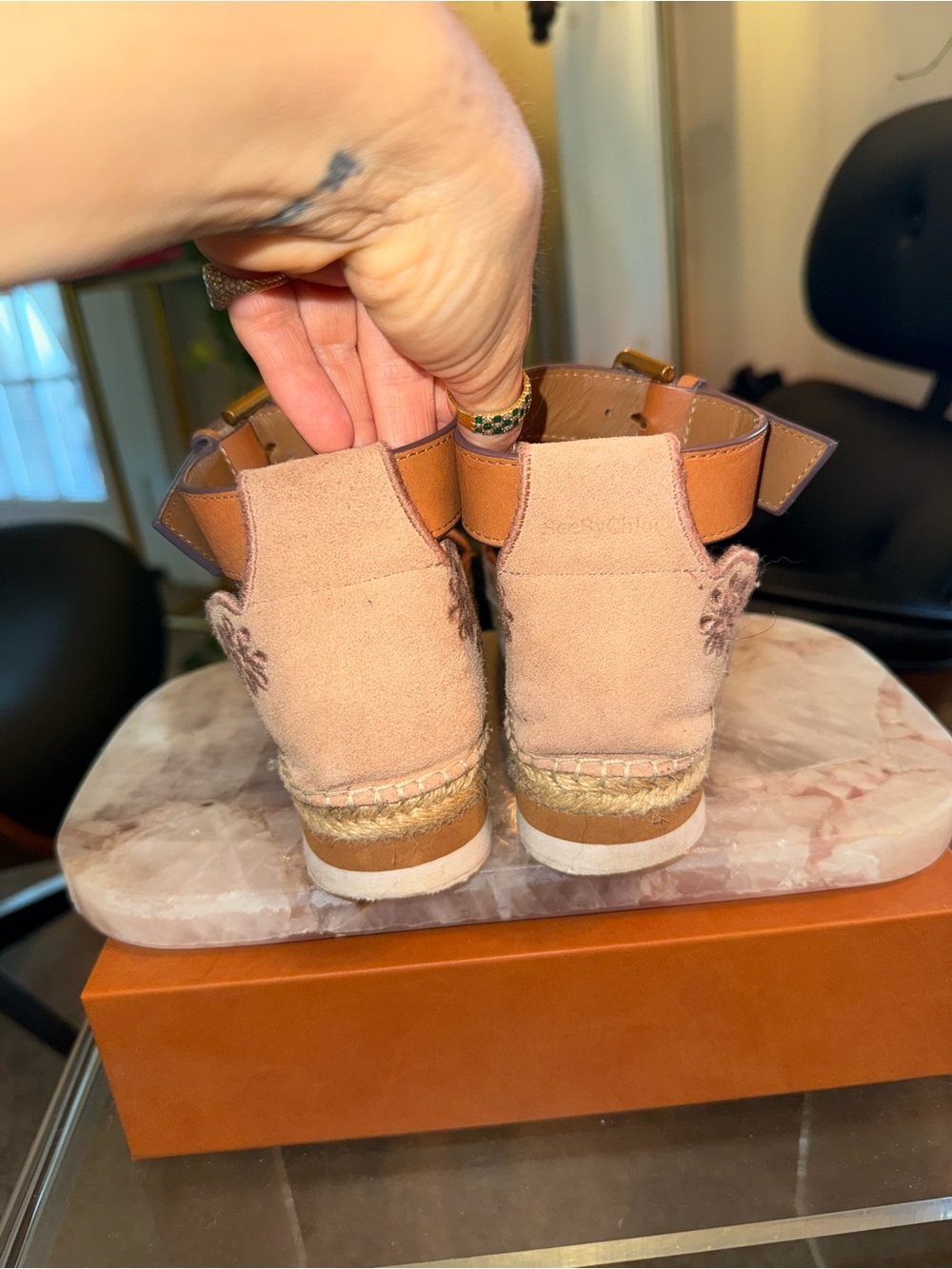 See by Chloe leather & suede espadrilles - Picture 4 of 6